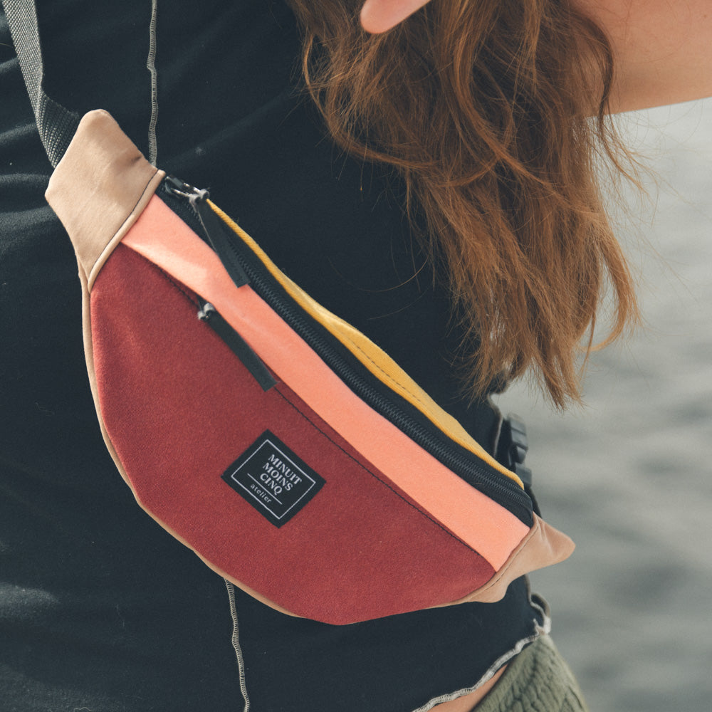 Sac banane 1L surcyclé - Signature - Collection Choix de l'atelier - Couleurs aléatoires